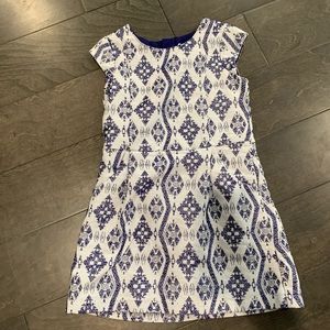 Osh Kosh Girls Dress- size 5T Blue/white shimmer